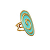 Women's Stainless Steel 18K Electroplated Ushaped Fashion Jewelry Earrings And Ring
