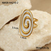 Women's Stainless Steel 18K Electroplated Ushaped Fashion Jewelry Earrings And Ring