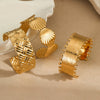 Women's Stainless Steel 18K Gold Plated Geometric Style Bracelet