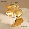 Women's Stainless Steel 18K Gold Plated Geometric Style Bracelet