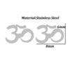 Women's Stainless Steel Letter Pattern Earrings With Praying Symbol And Electroplated Finish Fashion Jewelry