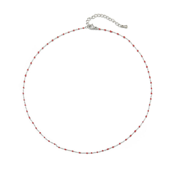 Women's Stainless Steel Minimalist Geometric Dripping Oil Fashion Necklace