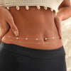 Women's Stainless Steel Multi Layer Waist Chain Adjustable Simple Fashion Body Jewelry