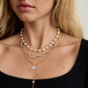 Women's Stainless Steel Necklace And Bracelet Set With Full Diamond Wave Design And Geometric Plated Jewelry