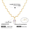 Women's Stainless Steel Necklace And Bracelet Set With Full Diamond Wave Design And Geometric Plated Jewelry