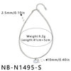 Women's Stainless Steel Necklace With Geometric Square Pattern Zircon Inlay And Vacuum Electroplated Finish