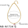Women's Stainless Steel Necklace With Geometric Square Pattern Zircon Inlay And Vacuum Electroplated Finish