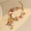 Women's Stainless Steel Ocean Style Irregular Shell Conch Bracelet With Electroplating