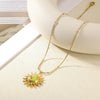 Women's Stainless Steel Oil Drop Bamboo Chain Necklace Highend Light Luxury Nonfading Niche Versatile And Trendy