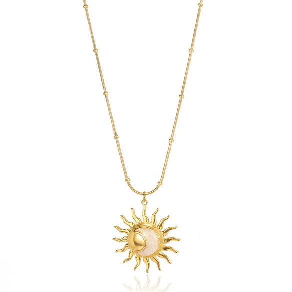 Women's Stainless Steel Oil Drop Bamboo Chain Necklace Highend Light Luxury Nonfading Niche Versatile And Trendy
