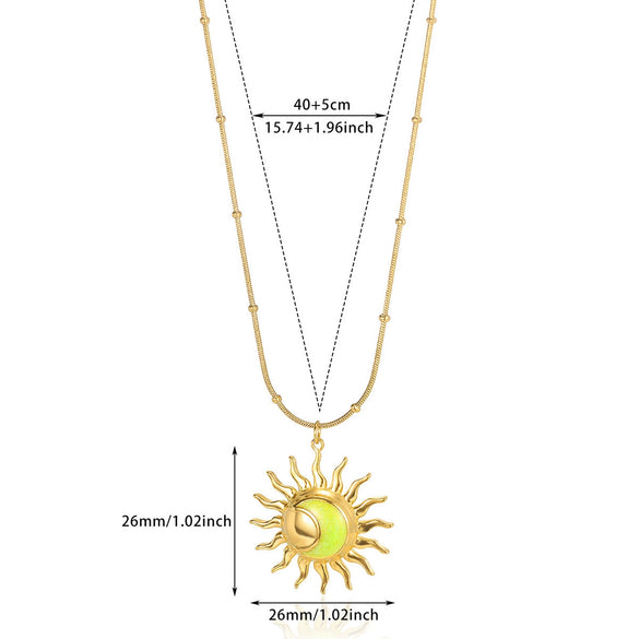 Women's Stainless Steel Oil Drop Bamboo Chain Necklace Highend Light Luxury Nonfading Niche Versatile And Trendy