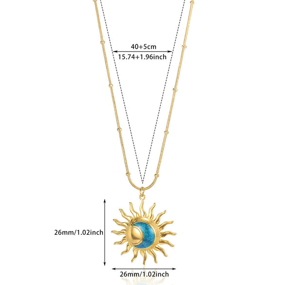 Women's Stainless Steel Oil Drop Bamboo Chain Necklace Highend Light Luxury Nonfading Niche Versatile And Trendy
