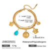 Women's Stainless Steel Pearl Butterfly Dropshaped Necklace With Geometric Pattern And Electroplating Design