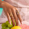 Women's Stainless Steel Pearl Geometric Ring Jewelry With Electroplating And Ins Minimalist Style