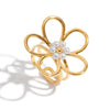 Women's Stainless Steel Pearl Geometric Ring With Electroplating And Minimalist Design