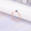Women's Stainless Steel Plain Band Ring With Electroplated Finish Minimalist Light Luxury Fine Jewelry