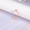 Women's Stainless Steel Plain Band Ring With Electroplated Finish Minimalist Light Luxury Fine Jewelry