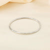 Women's Stainless Steel Polished Round Wire Minimalist Geometric Electroplated Bracelet