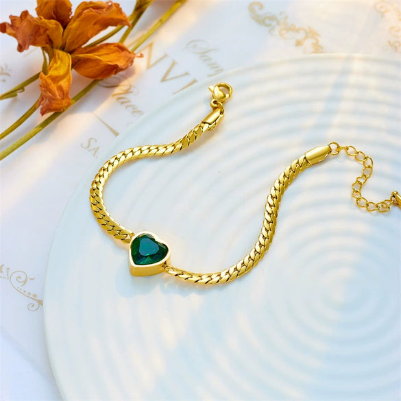 Women's Stainless Steel Retro Simple Love Cross Twist Braid Chain Bracelet With Diamond Electroplating