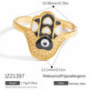 Women's Stainless Steel Ring Oildropping Asymmetrical 18K Goldplated With Letters Numbers Text Geometric Animal Zodiac Shapes
