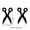 Women's Stainless Steel Scissors Drop Earrings With Geometric Cartoon Design And Electroplated Finish Fun Statement Jewelry