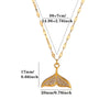 Women's Stainless Steel Seashell Pendant Necklace With Gold Plated Finish And Stylish Chain Design