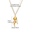 Women's Stainless Steel Seashell Pendant Necklace With Gold Plated Finish And Stylish Chain Design