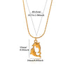 Women's Stainless Steel Seashell Pendant Necklace With Gold Plated Finish And Stylish Chain Design