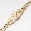 Women's Stainless Steel Snowflake Bracelet With Geometric Design And Electroplated Finish Simple Fashion Jewelry Gift
