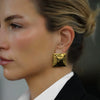 Women's Stainless Steel Square Electroplated Geometric Earrings