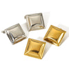 Women's Stainless Steel Square Electroplated Geometric Earrings