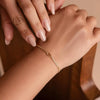 Women's Stainless Steel Stacking Bracelet With Geometric Cuban Chain Design Electroplated Fashion Jewelry Accessory
