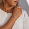 Women's Stainless Steel Stacking Bracelet With Geometric Cuban Chain Design Electroplated Fashion Jewelry Accessory