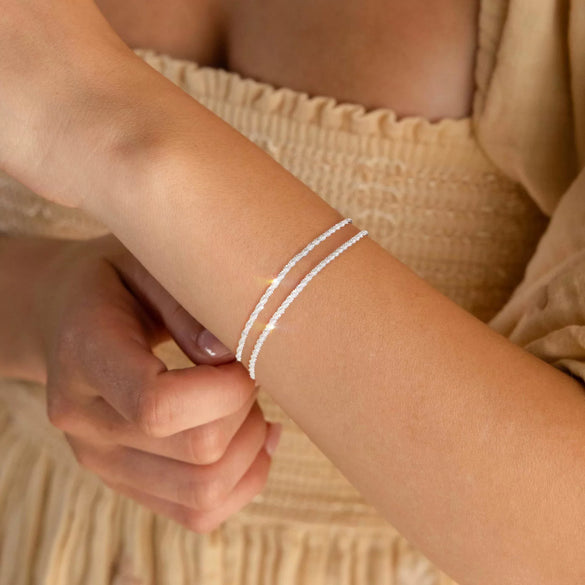 Women's Stainless Steel Stacking Bracelet With Geometric Cuban Chain Design Electroplated Fashion Jewelry Accessory