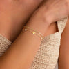 Women's Stainless Steel Stacking Bracelet With Geometric Cuban Chain Design Electroplated Fashion Jewelry Accessory