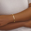 Women's Stainless Steel Stacking Bracelet With Geometric Cuban Chain Design Electroplated Fashion Jewelry Accessory