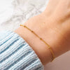 Women's Stainless Steel Stacking Bracelet With Geometric Cuban Chain Design Electroplated Fashion Jewelry Accessory