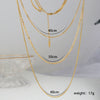 Women's Stainless Steel Stacking Style U Shape Chain Three Piece Clavicle Chain Electroplated