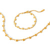Women's Stainless Steel Star Chain Necklace With Geometric Pattern And Electroplating Design