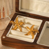 Women's Stainless Steel Starfish Starshaped Geometric Ocean Style Electroplated Earrings
