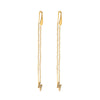 Women's Stainless Steel Tassel Earrings With Star Animals And Zodiac Patterns French Retro Style