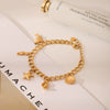 Women's Stainless Steel Titanium Steel Bracelet With Animals Zodiac Pattern Electroplated And Vacuum Plated