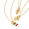 Women's Stainless Steel Titanium Steel Pearl Crystal Pendant Necklace With Geometric Pattern Electroplated Design