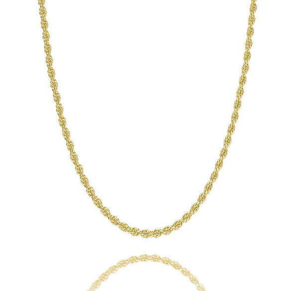 Women's Stainless Steel Twist Paper Clip Pearl Chain Necklace With Water Corrugated Magic Chain Electroplated Geometric Clavicle Necklace