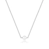 Women's Stainless Steel Y Shape Tassel Pearl Necklace Simple Geometric Double Pearl Clavicle Chain With Electroplated Finish
