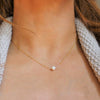 Women's Stainless Steel Y Shape Tassel Pearl Necklace Simple Geometric Double Pearl Clavicle Chain With Electroplated Finish
