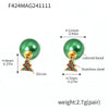 Women's 316L Stainless Steel Zircon Beads Animals Geometric Christmas Tree Elk Earrings Electroplated