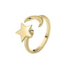 Women's Star Rotating Ring Copper Material