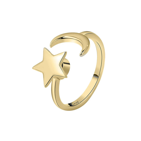 Women's Star Rotating Ring Copper Material