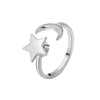 Women's Star Rotating Ring Copper Material